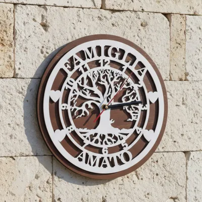 LIFE  TIME  - Orologio da Parete da Personalizzare