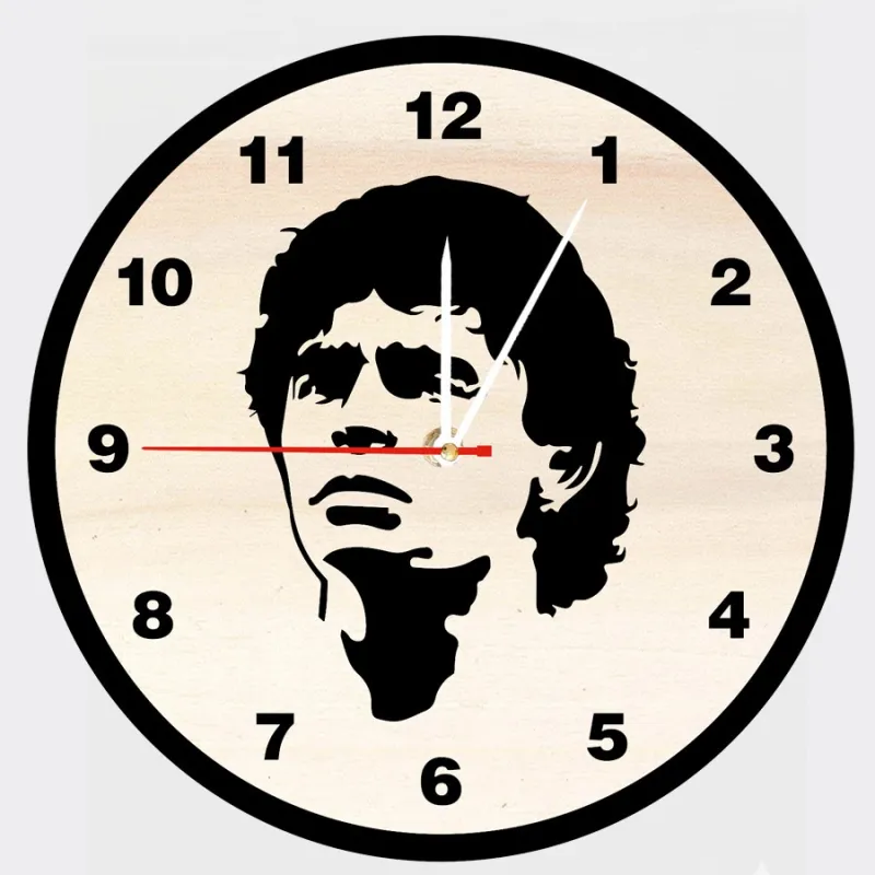 D10S ON TIME - Orologio da Parete Maradona da Personalizzare